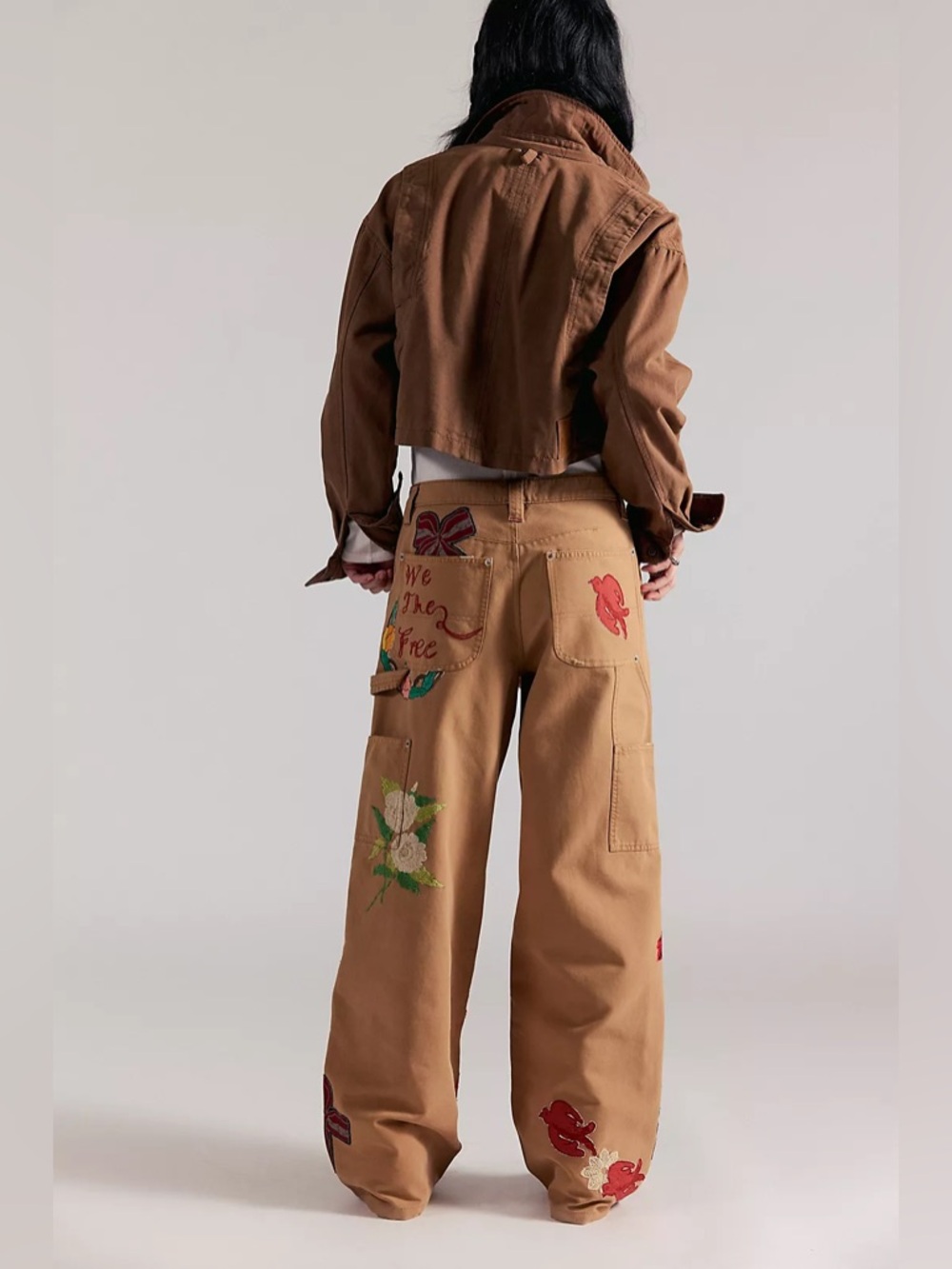 Free People We The Free Bright Time Embroidered Craft Pants - Picture 7 of 13
